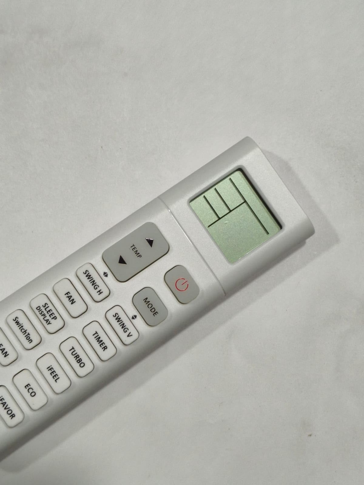 Kelvinator AC Remote Control, White, Compatible with Kelvinator Air Conditioner, with LCD Display, Wi-Fi, Turbo, ECO, Timer, iFEEL-image-3
