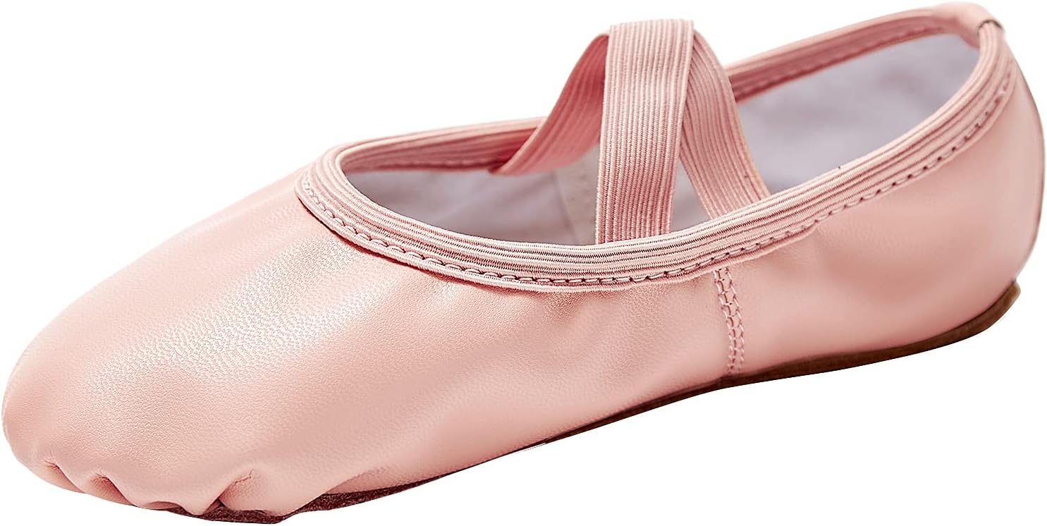 Ballet Shoes for Girls Soft Leather Dance Slippers Ballerina Shoes