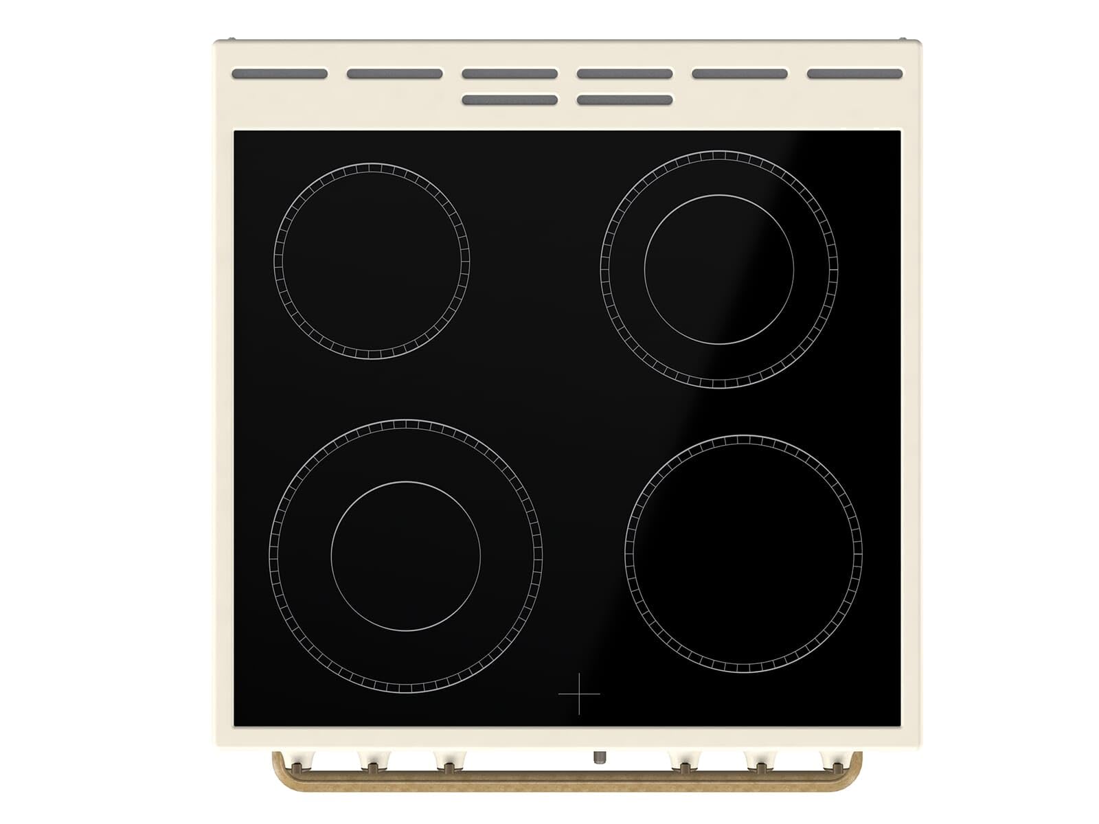 Gorenje Classico GECS 6 B70CLI - Stufa elettrica con piano cottura in vetroceramica, design retrò, 60 cm, 71 litri, chiusura delicata, riscaldamento rapido, AirFry/ExtraSteam/Pizza Mode/AquaClean