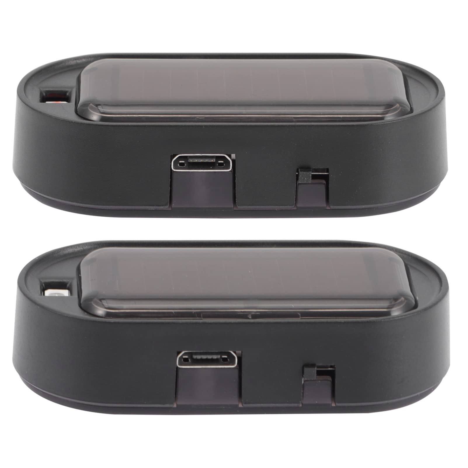 Parliky 2Pcs Solar Powered Theft Car Light Imitation Security Device with Sensor for Vehicles Durable Warning