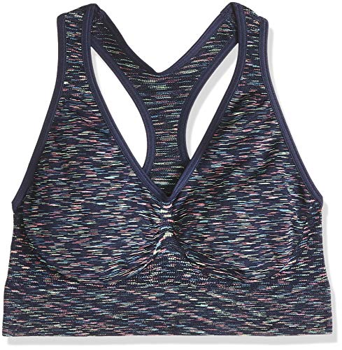 Hanes Women's Get Cozy Racerback Bra, in the Navy Space Dye, 2X