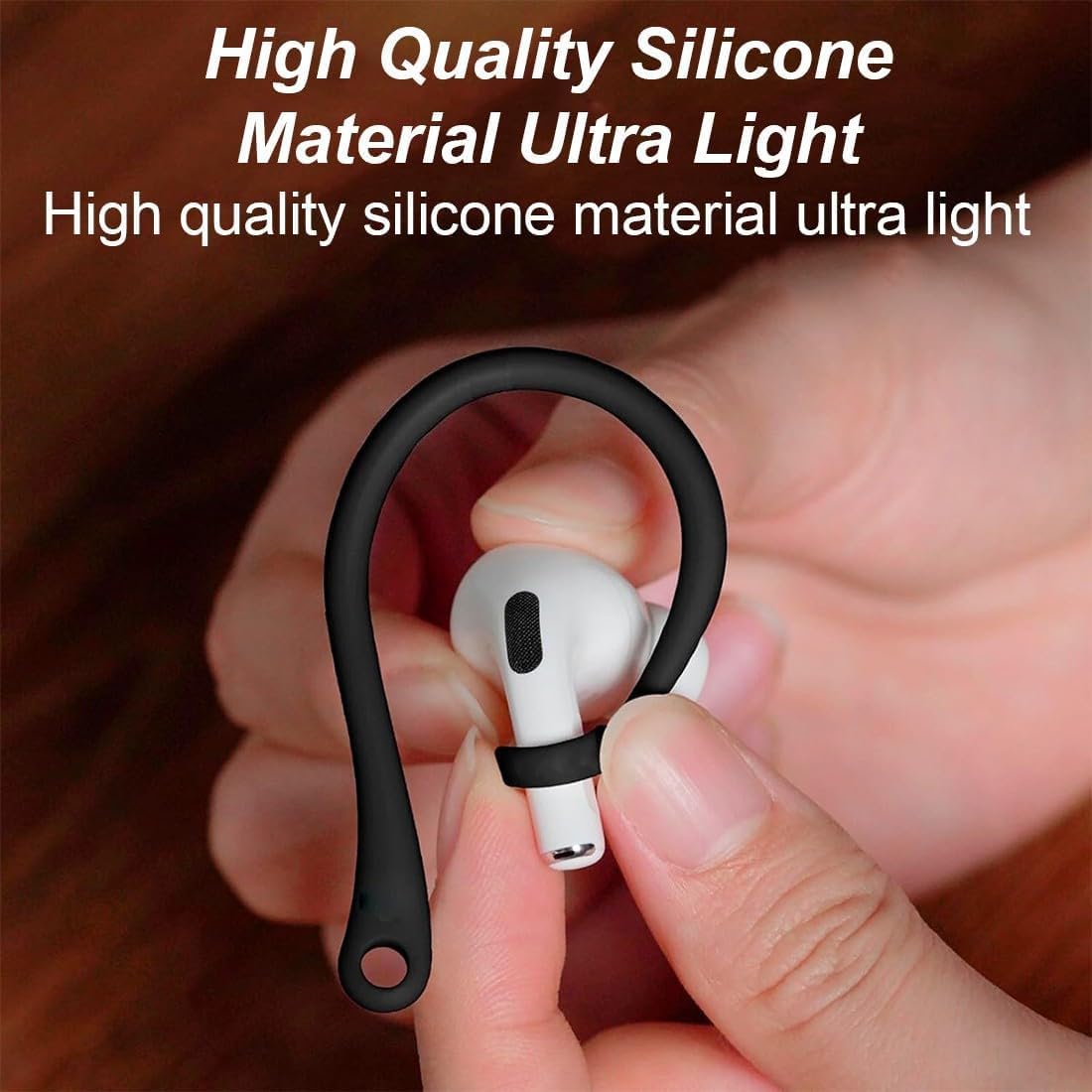Ganci per Orecchie Anti-Smarrimento Gancio Anticaduta per Auricolari Bluetooth Compatibili AirPods 3 4 Sicuro Regolabile