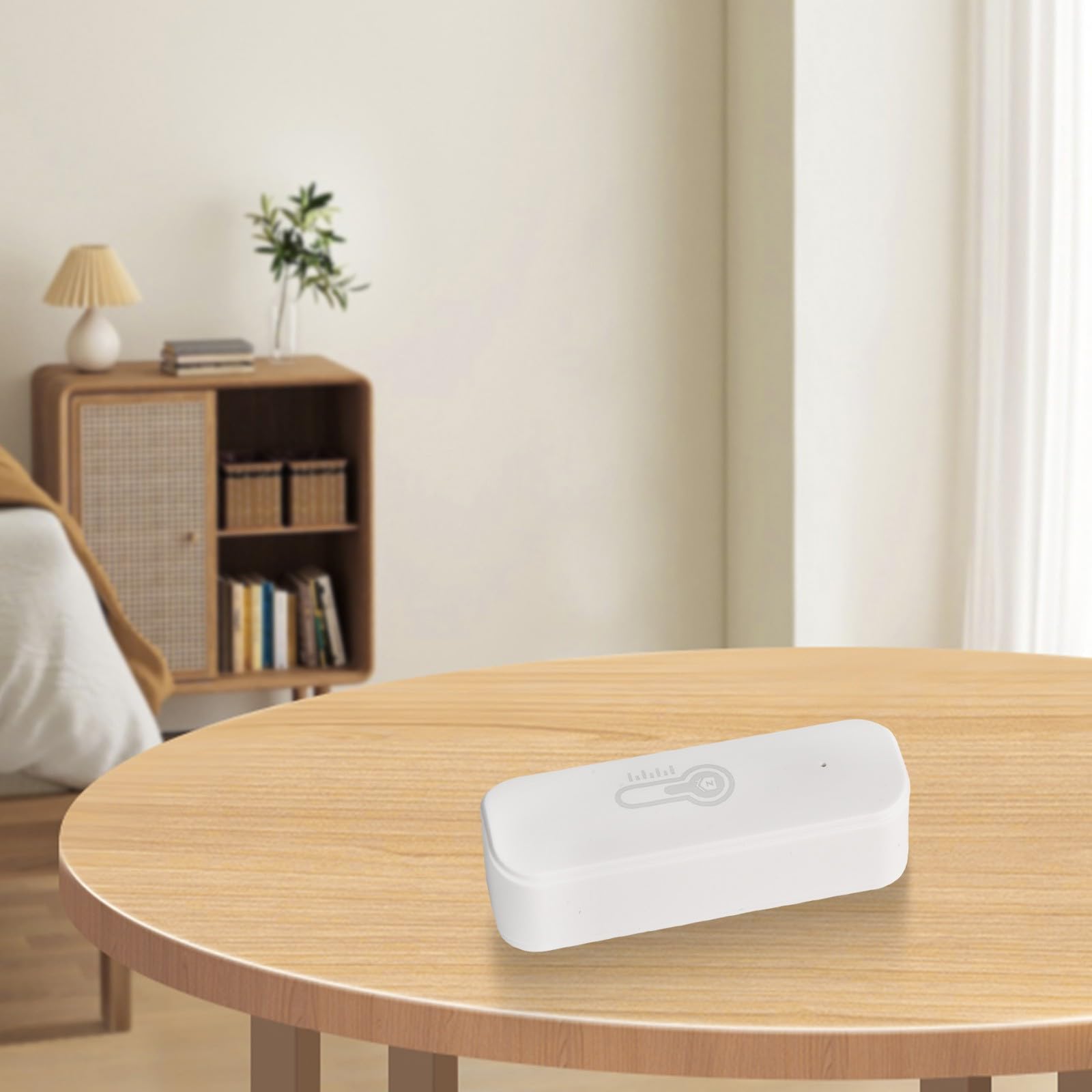 Tuya Smart WiFi Sensore di umidità di temperatura, avvisi in tempo reale, compatibile con Alexa, montaggio a parete o da tavolo, alimentato a batteria, bianco, confezione da 2 per casa e