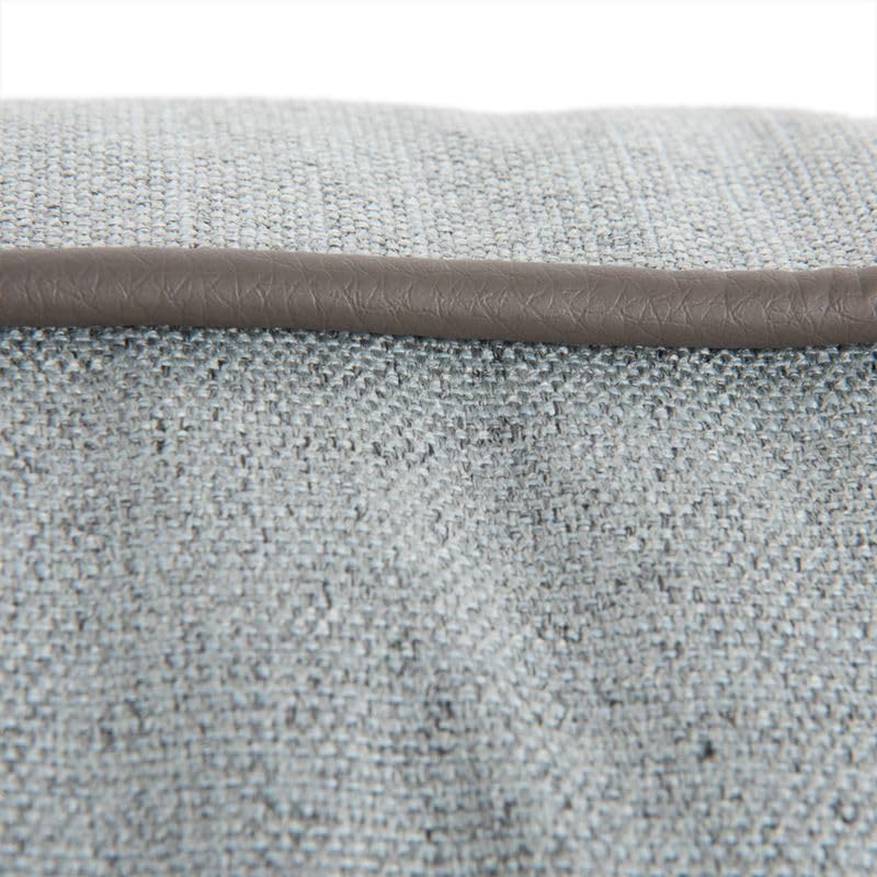 Modern Living Hundebett Skara | Bequemes Bett für mittelgroße bis große Hunde | Dickes Kissen mit Memory-Foam-Flocken für maximalen Schlafkomfort (hellgrau, M - 100x70x21cm)