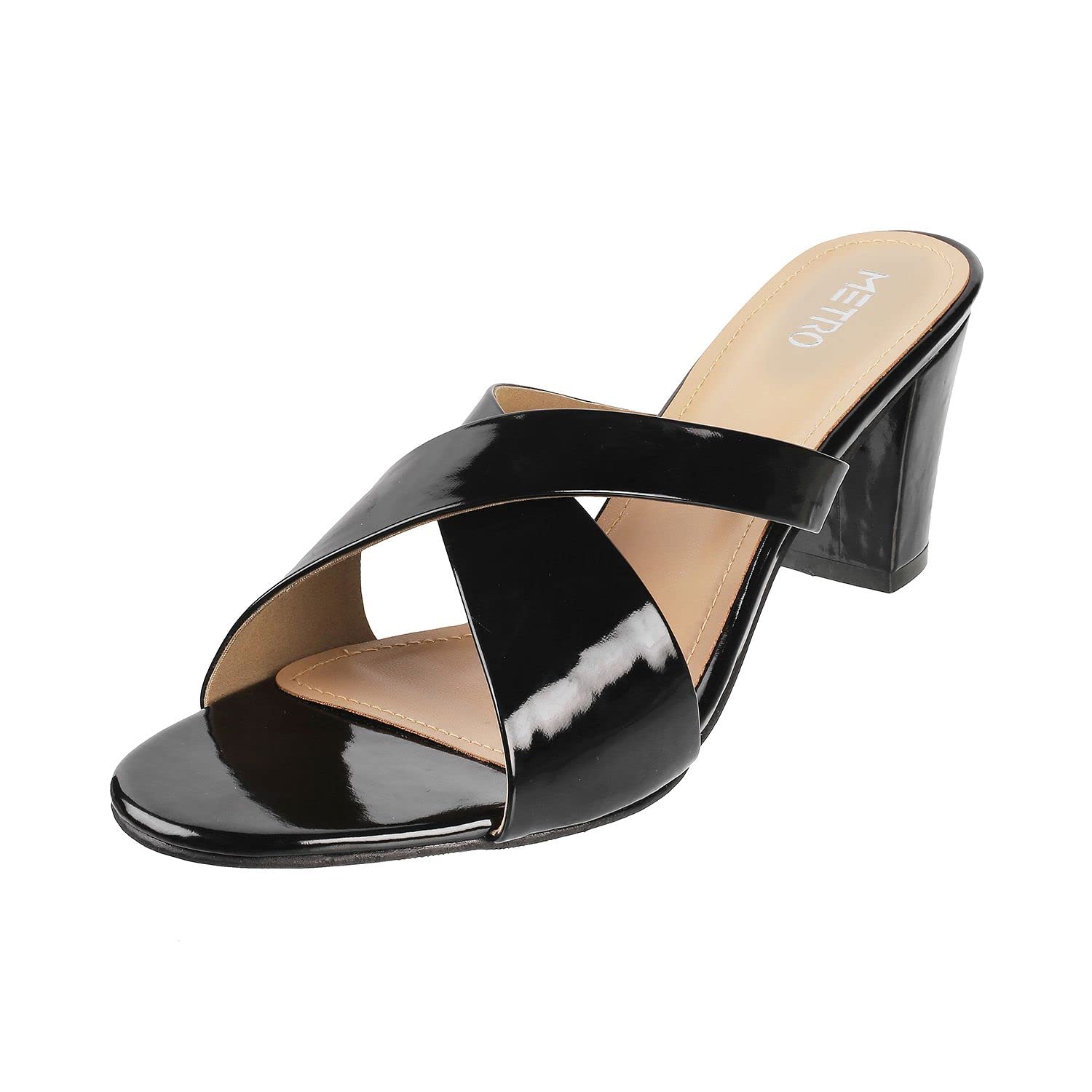 Metro Womens Synthetic Black Sandals (Size (6 UK (39 EU)) (B0BBLYJX2V) Amazon Price History, Amazon Price Tracker