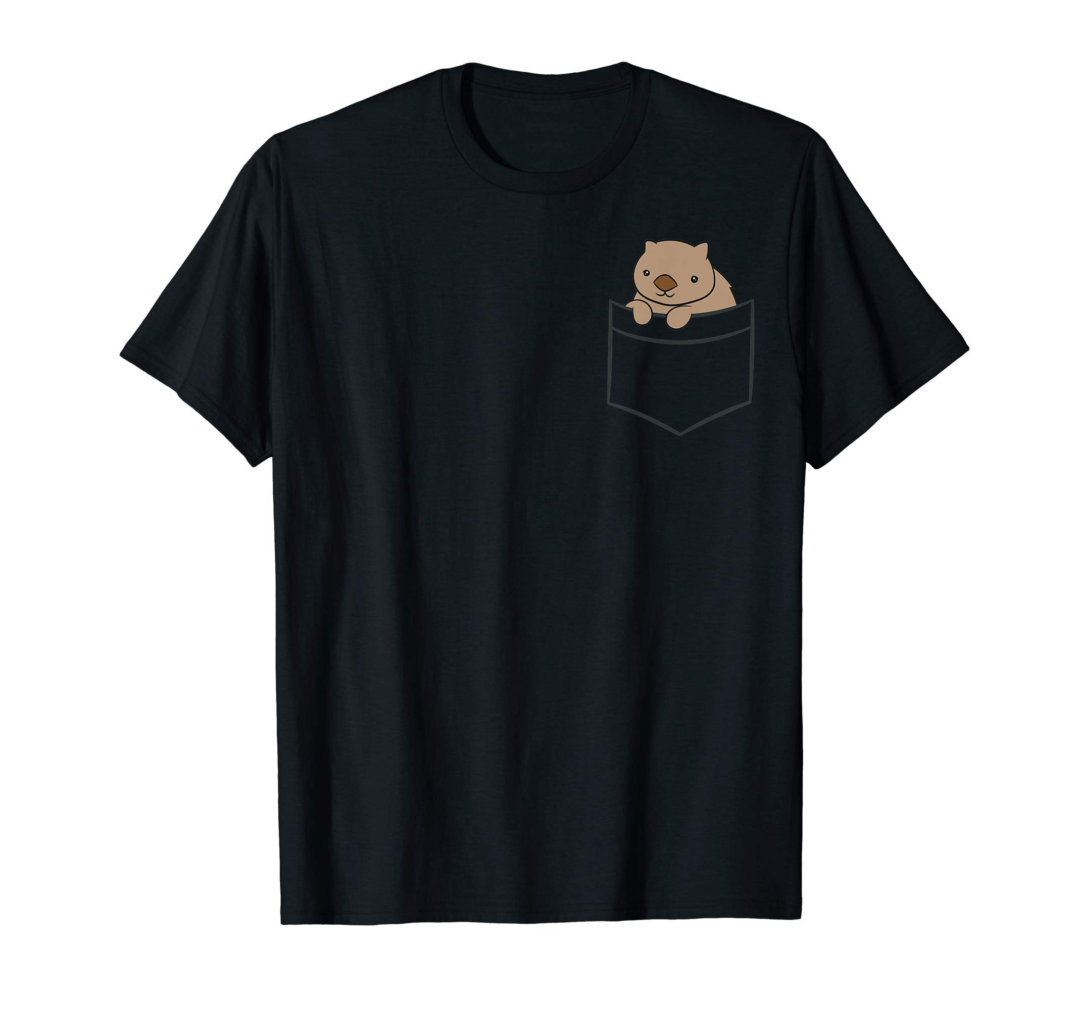 Cute Wombat Tees And Wombat GiftsBaby Wombat In The Pocket Cute Australian Wombat T-Shirt