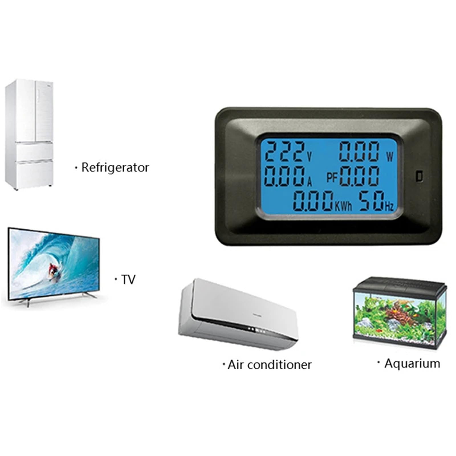 Cyfrowy woltomierz Amperomierz AC 22KW 110-220V 100A Napięcie i Prąd Miernik Energii Energii Energii Wzmacniacza Woltomierza Woltomierza Watomierza Czujnika 1 szt. (20A bez cewki)