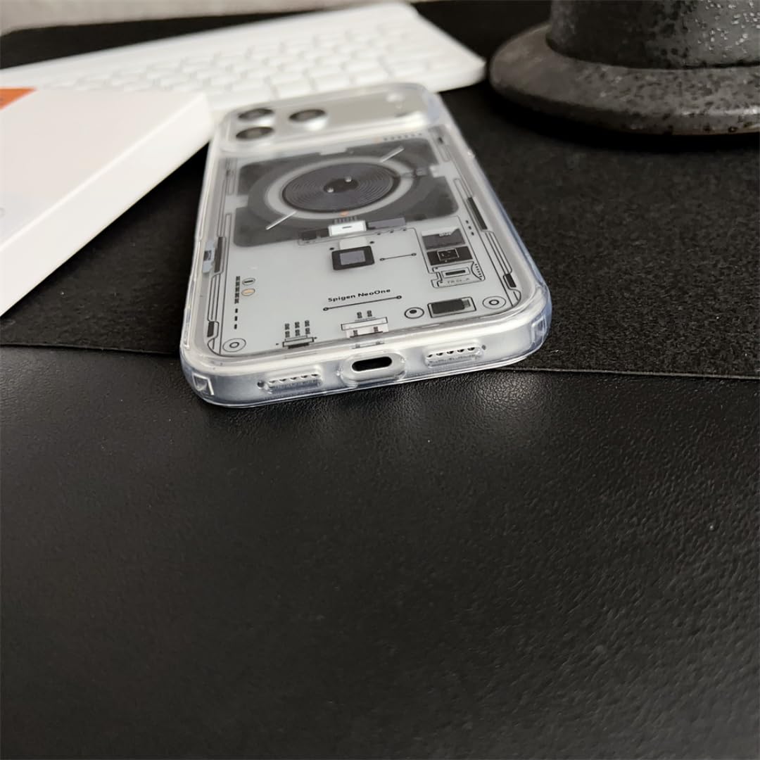 Étui magnétique pour iPhone Air avec Protection Contre Le Chargement sans Fil (pour iPhone Air/Transparent)