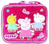Entertainment One Peppa Pig Canvas Pink Insulated Lunch Bag 3D Popup Applique