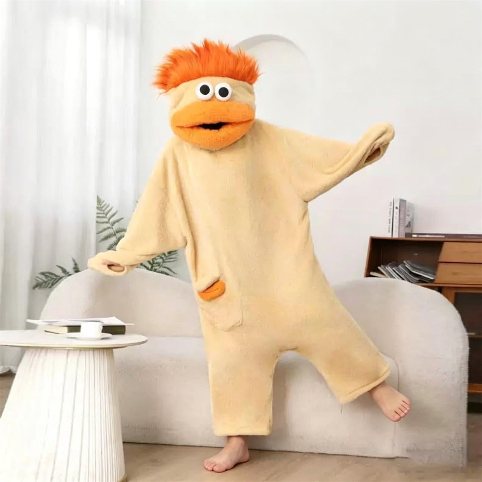 Combinaison Pyjama Femme Homme Silly Onesie Pajamas Deguisement Famille | Polaire Vêtement de Drole Amusant avec Capuche,Une Pièce Monstre Costume,pour Le Plaisir en Famille et la Détente Confortable