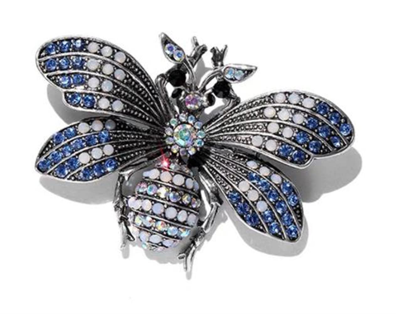 AFSJEEP Insect series brooch fashion Crystal Rhinestones moth Brooch Pin or Clothes Collar Dress Scarf Decor