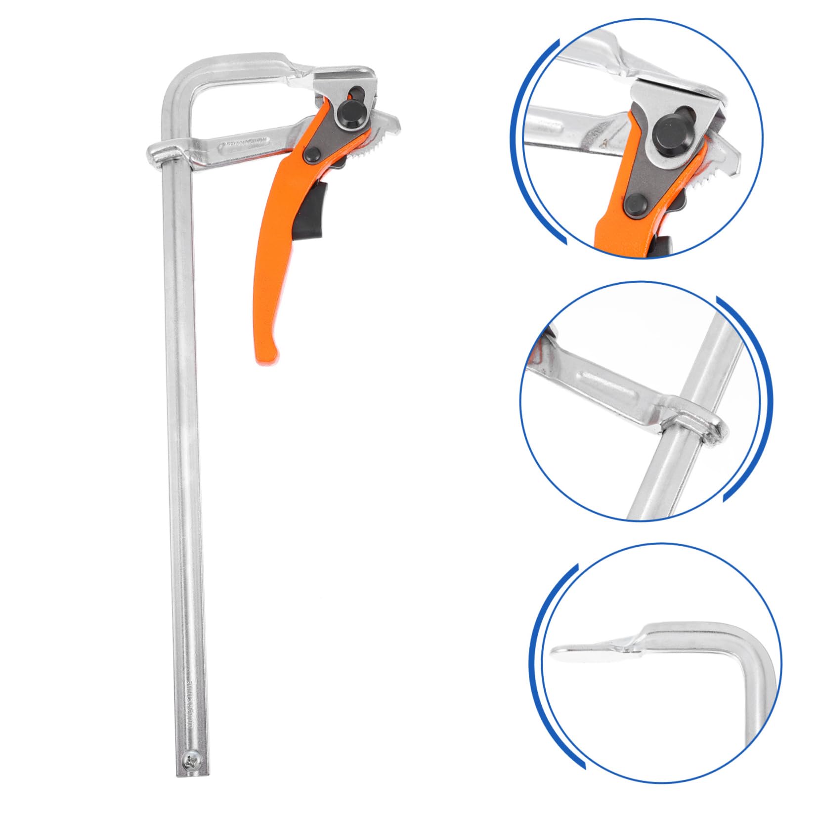SHINEOFI Serrage-joint à Cliquet pour Menuiserie, Pince Fixe en Acier au Carbone, Résistante à L’usure, Prise Confortable, pour Bricolage et Travail Léger Couleur Aléatoire