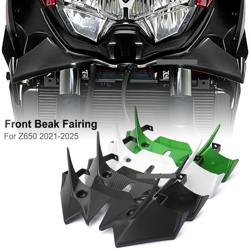 Wingletów Motocyklowych Do Z650 2021-2025 Aerodynamiczne Winglety Motocykla | Przedni spoiler pokrywa przedniego spojlera Winglets(C)