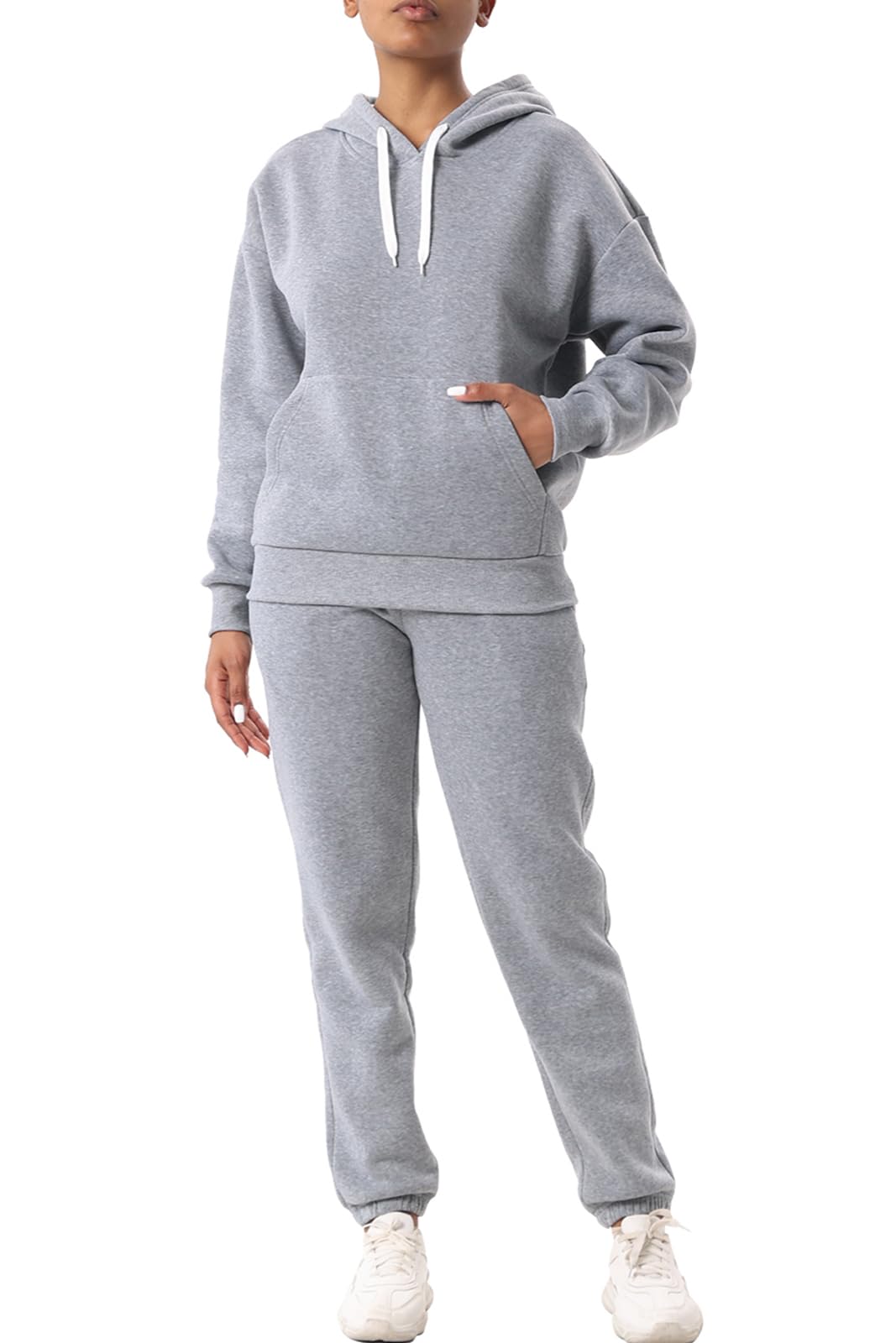 Facitisu 2 Piece Sets for Women Oversized Loungewear Womens sweat suit Hoodies and Sweatpants