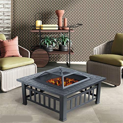 JJFIRE Brazier, Fire Pit Campfire Brazier Outdoor BBQ Basin Charcoal