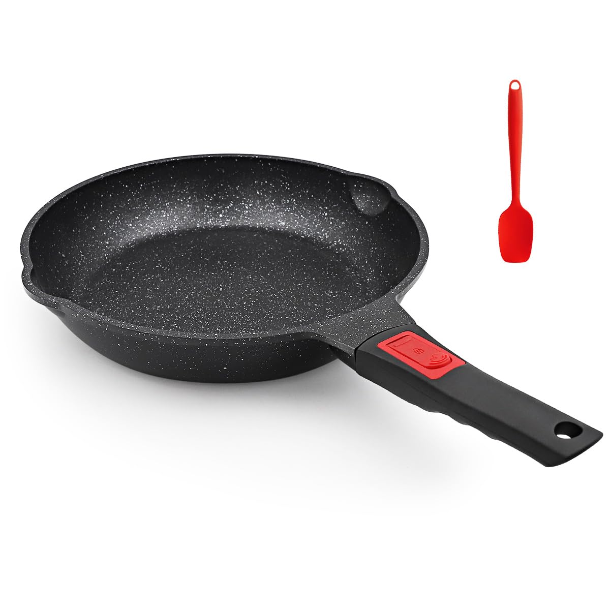 Bobikuke Antihaft Pfanne 28cm, Bratpfanne mit Abnehmbarem Gr