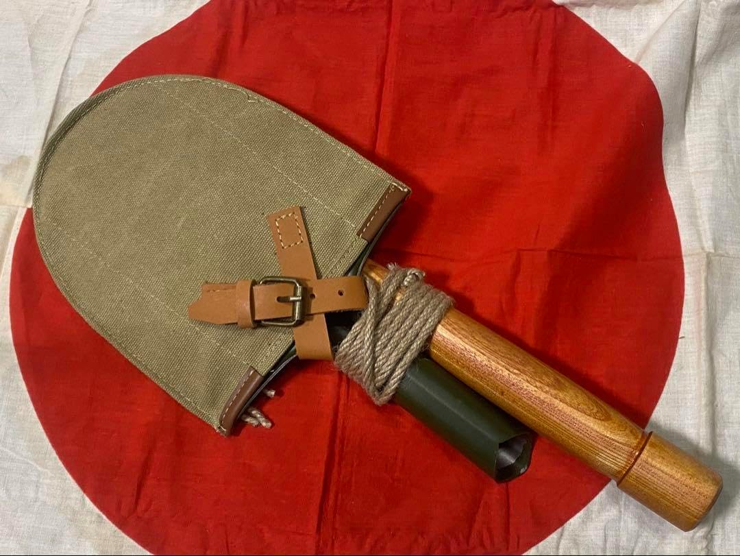 日本軍 携帯円匙カバー＆シャベルのセット前期型 スコップ（廉価