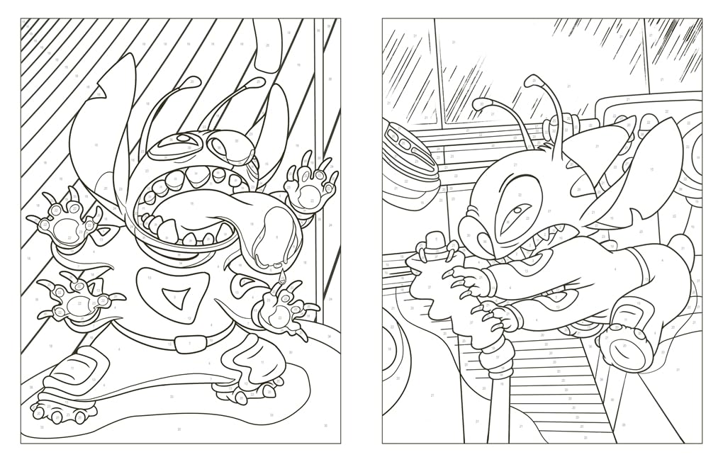 Disney Stitch Colour By Numbers: Over 70 Lilo & Stitch Colouring Pages