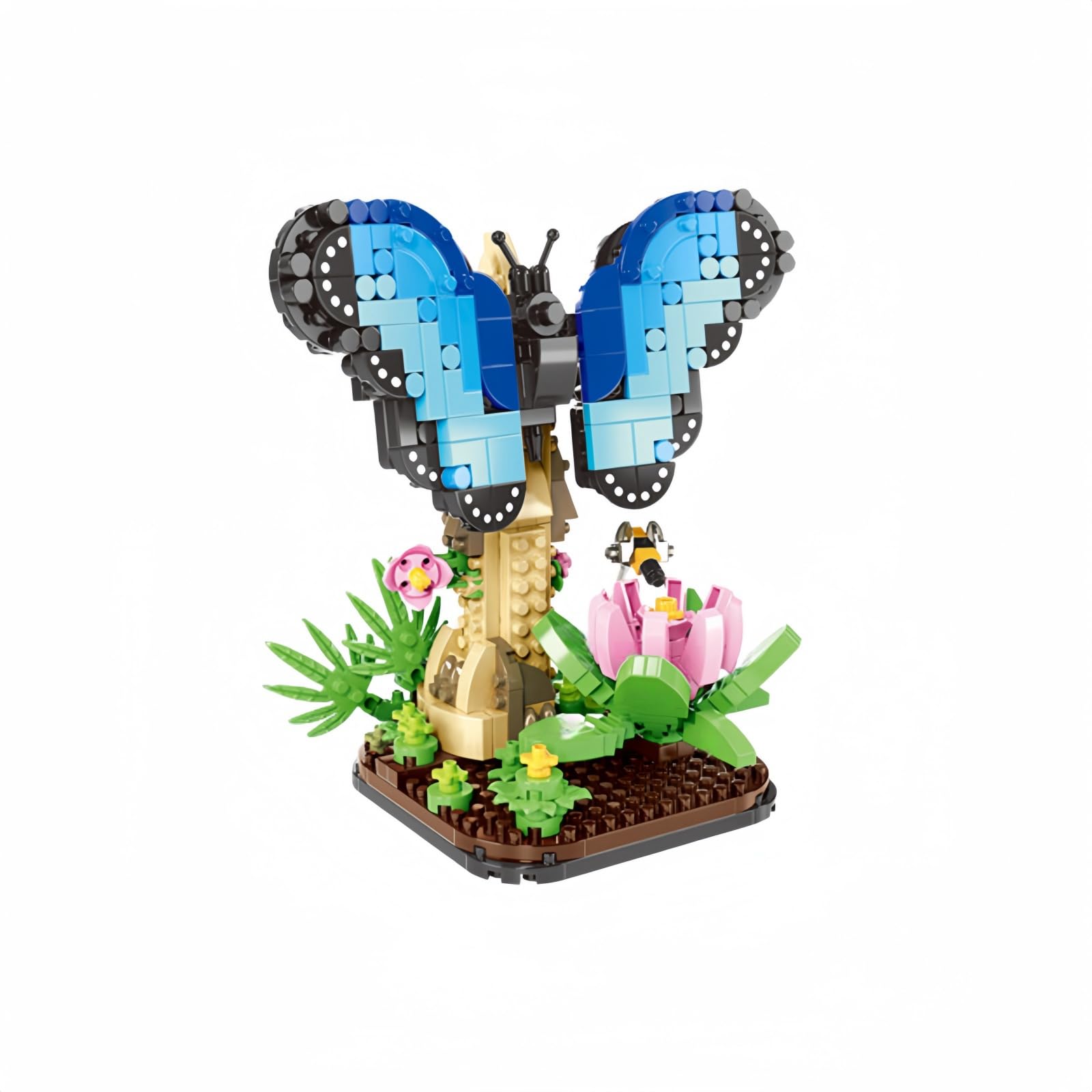 JVAVNE Insect Animal Building Blocks Set, Butterfly Cute Building Toy, Mini Animals Building Bricks Kits