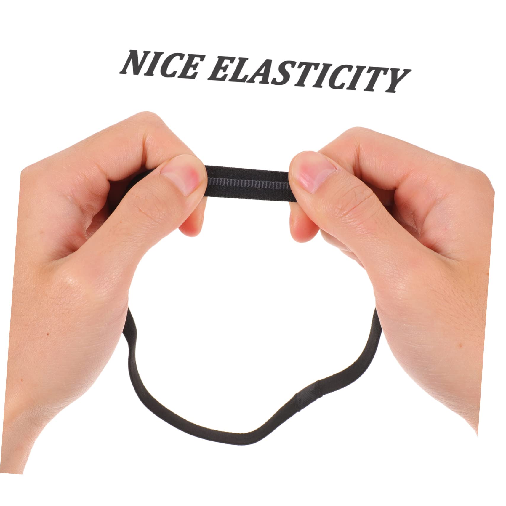 6 Pz Fascia Sportiva Antitraspirante Poliestere Accessori Elasticità Uomo