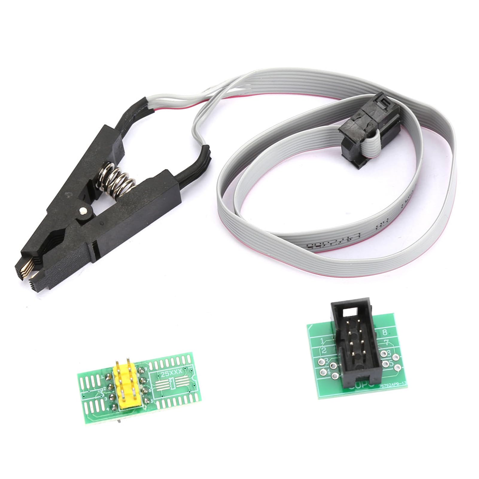 SOIC8 Sop8 Flash Chip IC Test Clip, SoicSop Pin Size Flash Chip IC Test Clip Adapter, for 25 Sop8 Chips Sop8 Chip 93C Sop8 Chip Sop8 Chip 24C