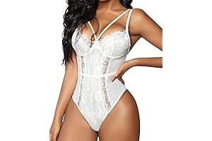 Eye-Catching White Lingerie Top with Snazzy Details