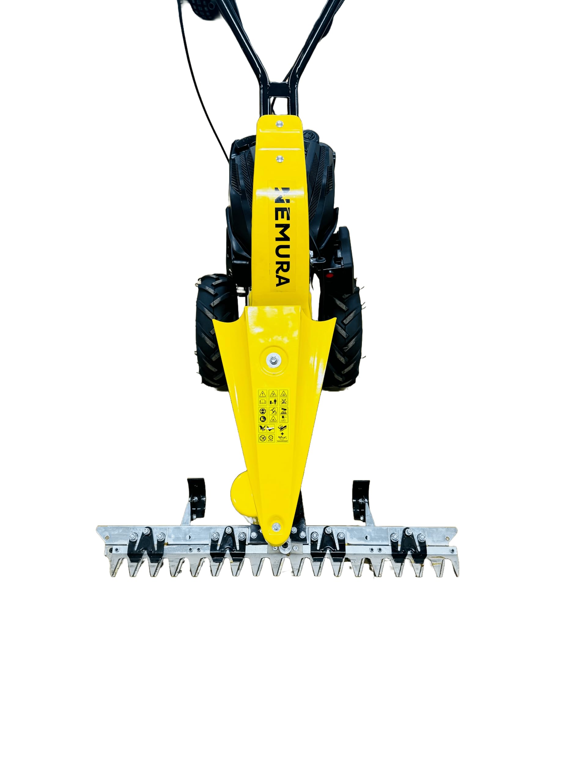 Nemura Motofaucheuse Thermique Tractée 173cc - Coupe de 87cm - Utilisation sans Effort - Qualité Professionnelle - Marque Française
