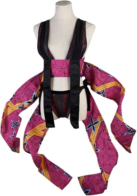 Amazon Uwowocos 鬼滅の刃 堕姫 梅 蕨姫 特攻服 和服 コスプレ衣装 コスプレ ワンピース ドレス Cosplay コスチューム コスプレ 仮装 通販