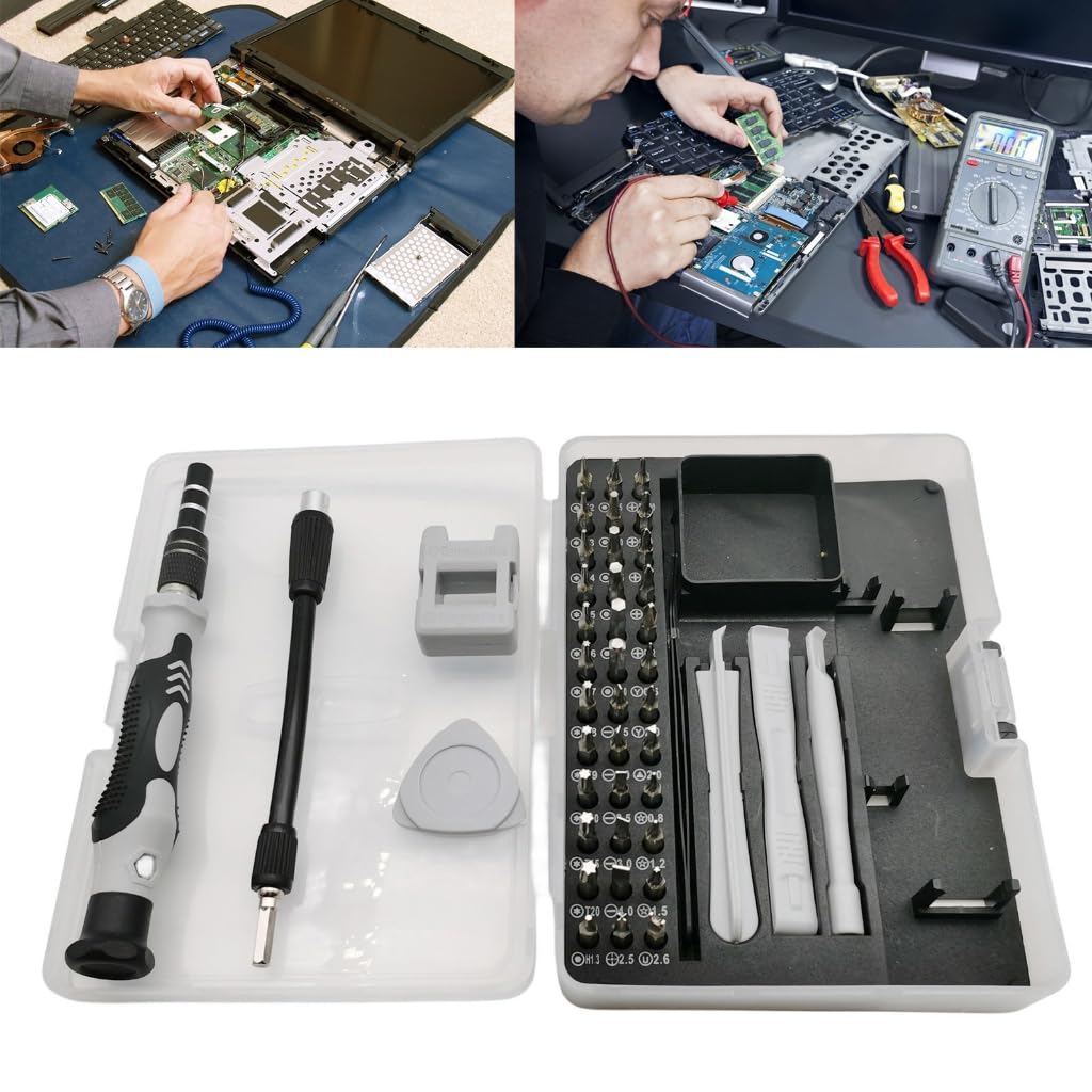 Kit de reparación Mini Completo, 45 Piezas, Juego de Destornilladores de precisión para el hogar, la Oficina, Herramienta de reparación magnética de Dispositivos electrónicos(
