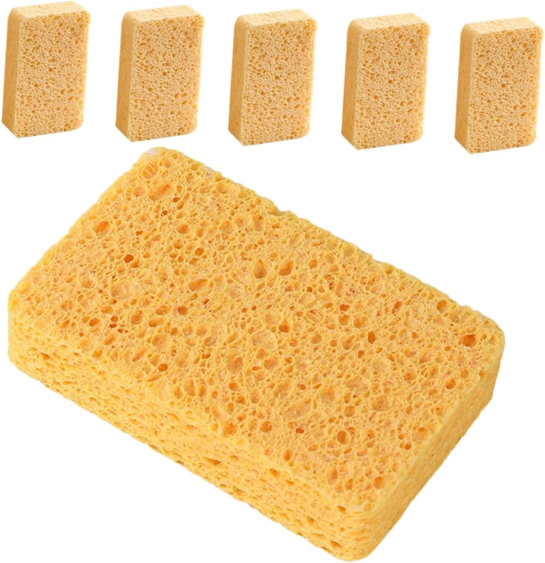 MAGICLULU 24pcs Biodegradable Kitchen Sponges Reusable Sponge Dish for Household Cleaning Compact Wok