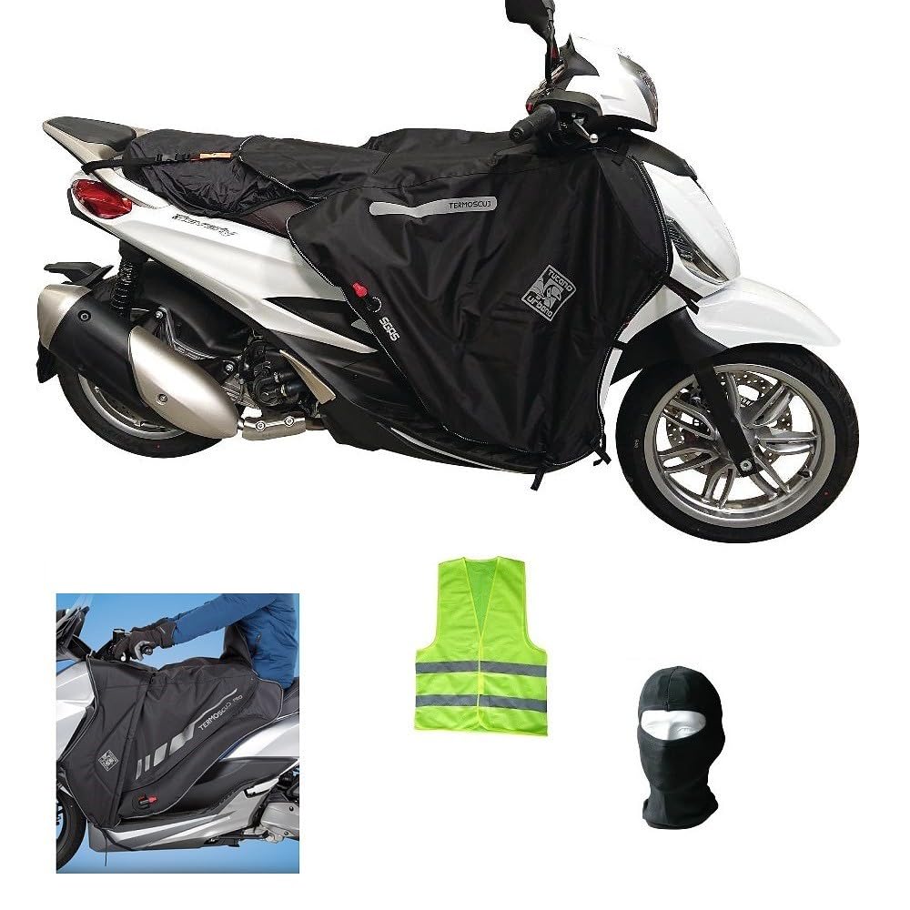 COMPATIBILE CON PIAGGIO BEVERLY 400 HPE PER ANNO 2022 COPRIGAMBE R224-X TERMOSCUDO TUCANO URBANO COPERTA TERMICA IMPERMEABILE INTERNO IN ECO PELLICCIA SPECIFICO PER SCOOTER