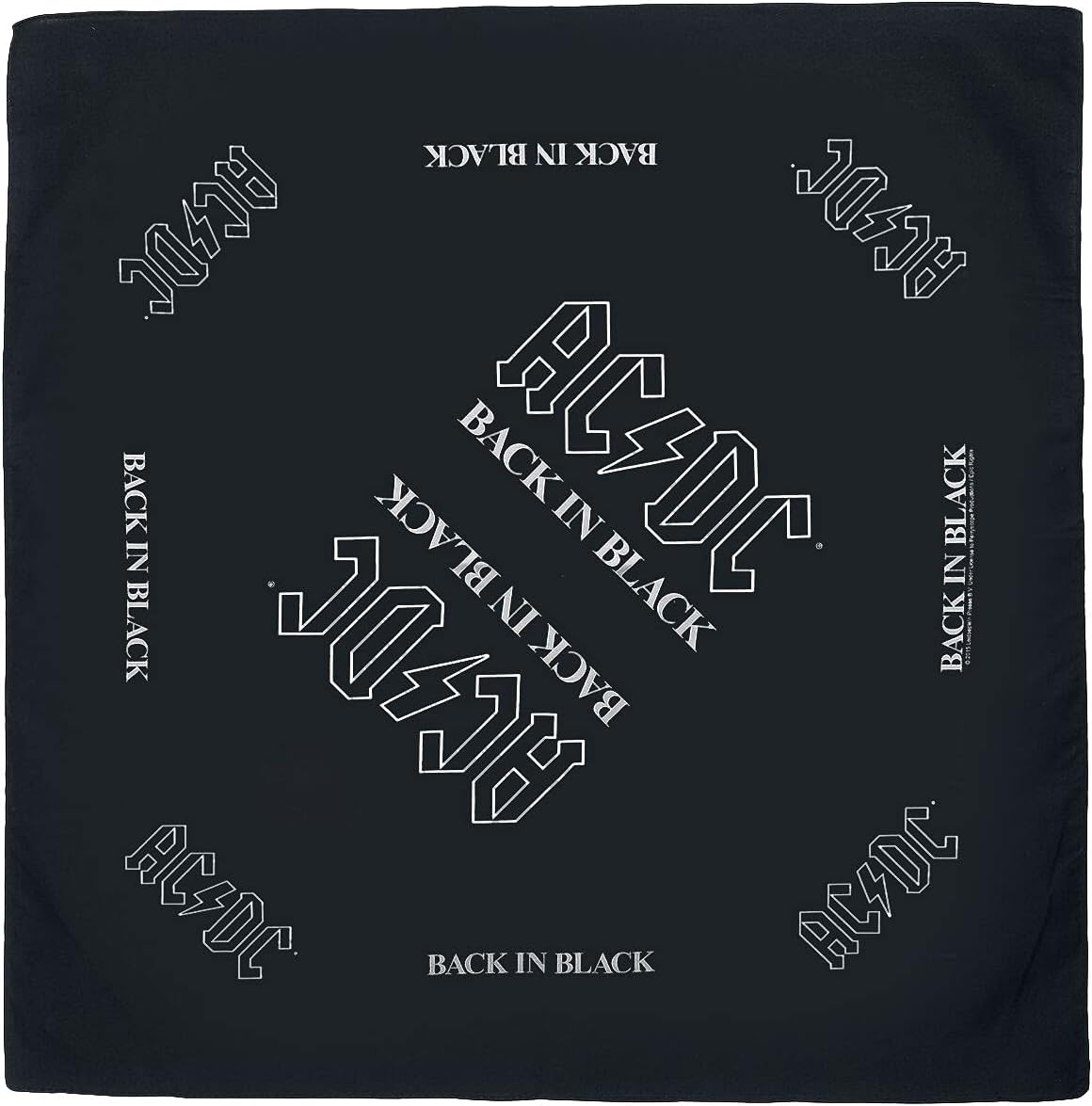 AC/DC Back in Black Bandana