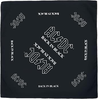 AC/DC Back in Black Bandana