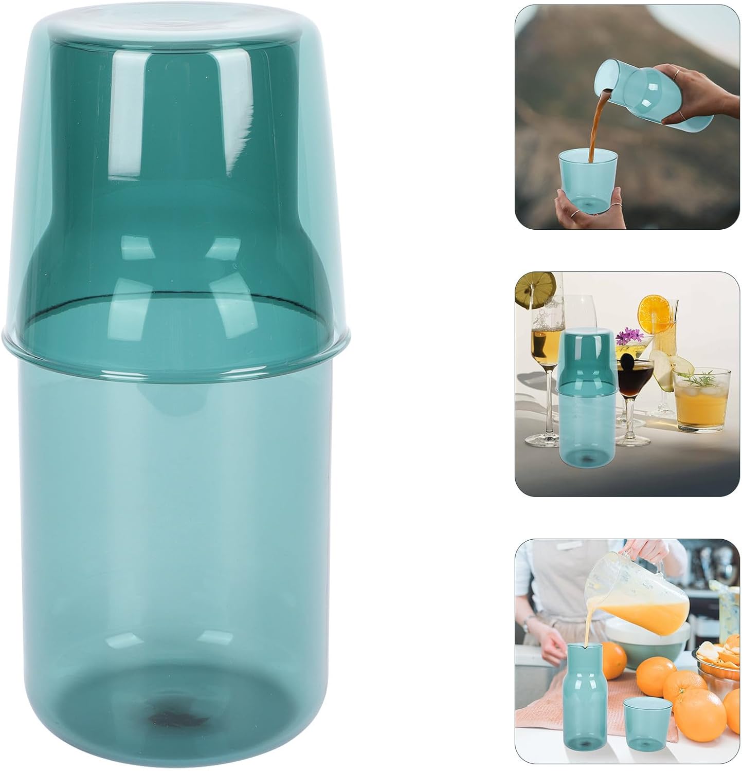 Unique Glass Cup Set Glass Modern Elegant Drinkware