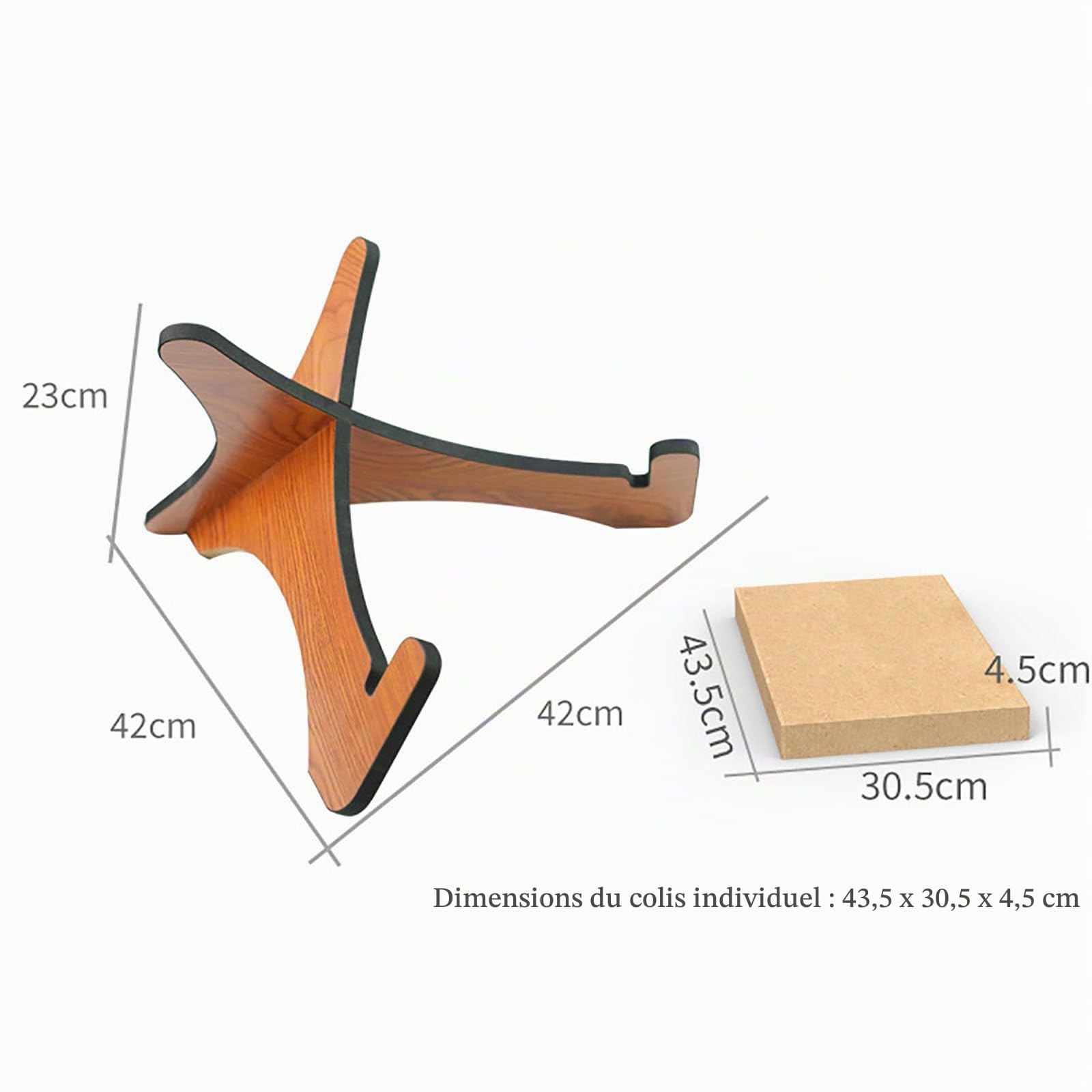 Support Pour Handpan En Bois, Présentoir Compact Pour Batterie, Rangement Pour Handpans Et Tambours À Languettes En Acier, Utilisation Portable Avec Éponge D'impact 3M EVE, Sûr Et Pratique À Utiliser