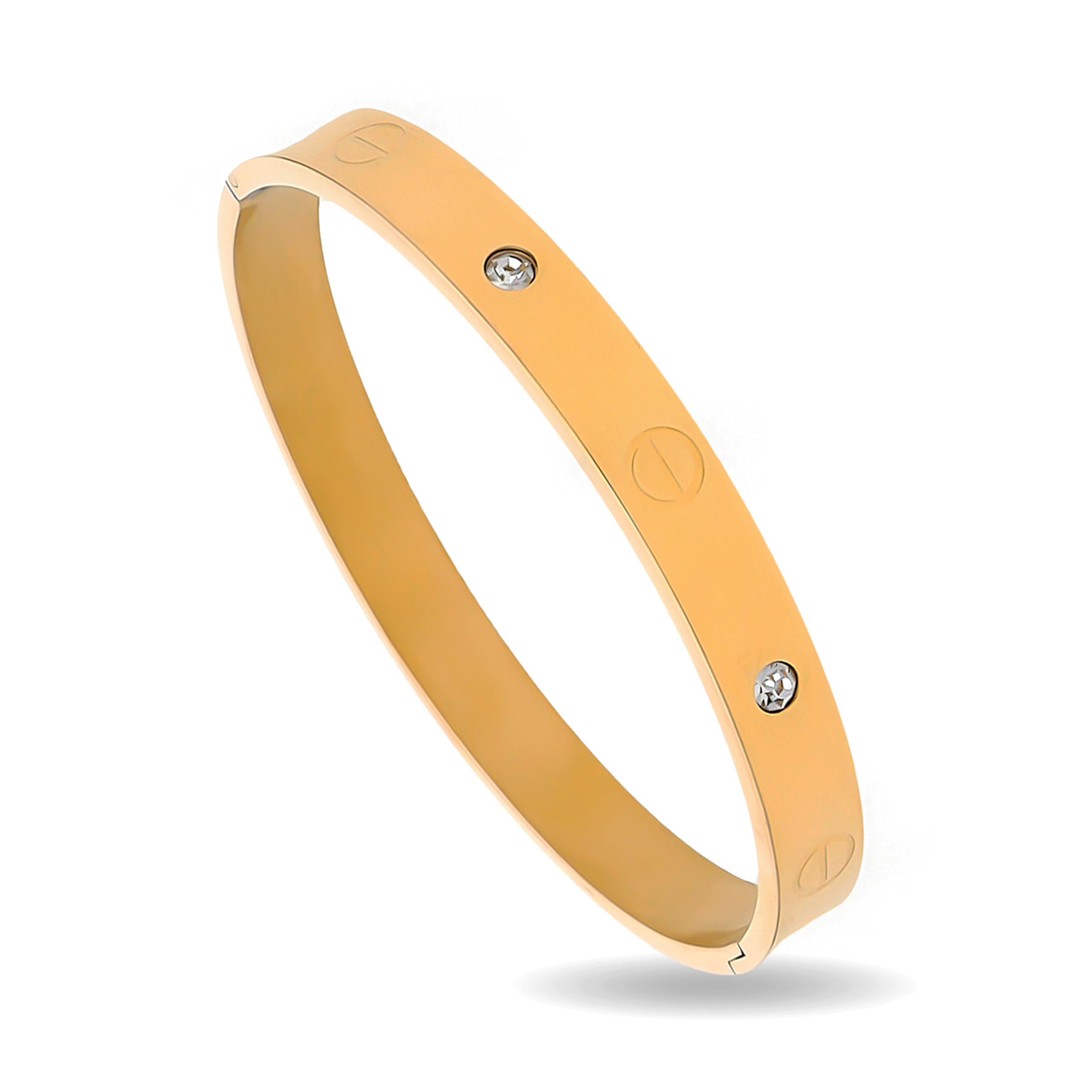 belachi Fashion Jewellery High Polished Stylish Golden Kada Bracelet for Him Gift for Birthday Anniversary - Stylish Fashion Accessories for Men & Boys (B0CHB8DLVN) Amazon Price History, Amazon Price Tracker