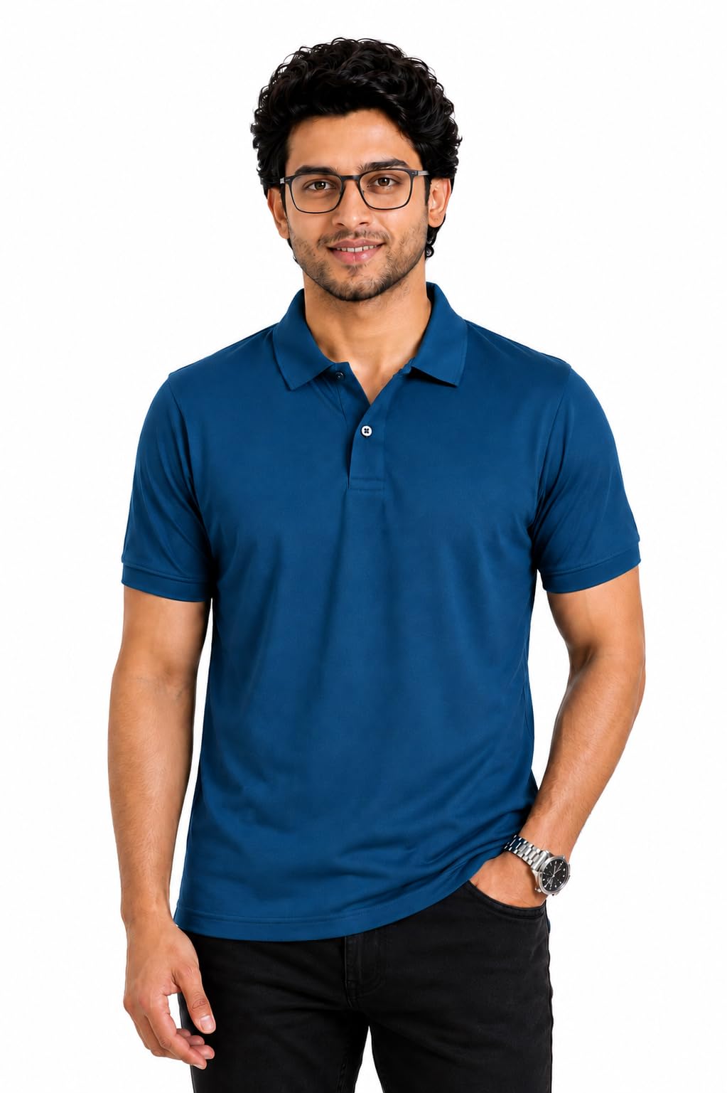 TEMPT Men's Solid Polo T-Shirt | Quick Dry Fit Lightweight Micro Poly Fiber Polyester Fabric | Collar Half Sleeve Regular Fit Tshirt | Best for Gym, Running, Workout Active Sports & Casual Wear.-picture-41