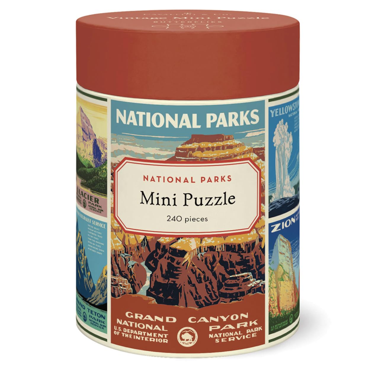 Cavallini 240 Piece Puzzle, National Parks (PZLMINI/NP)