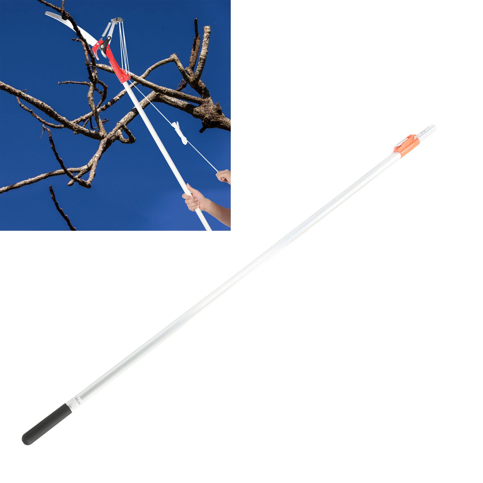 Branche Scie Perche Télescopique 3 Mètre Extensible Arbre Élagage En Alliage D'aluminium Long Perche Scie Sécateur