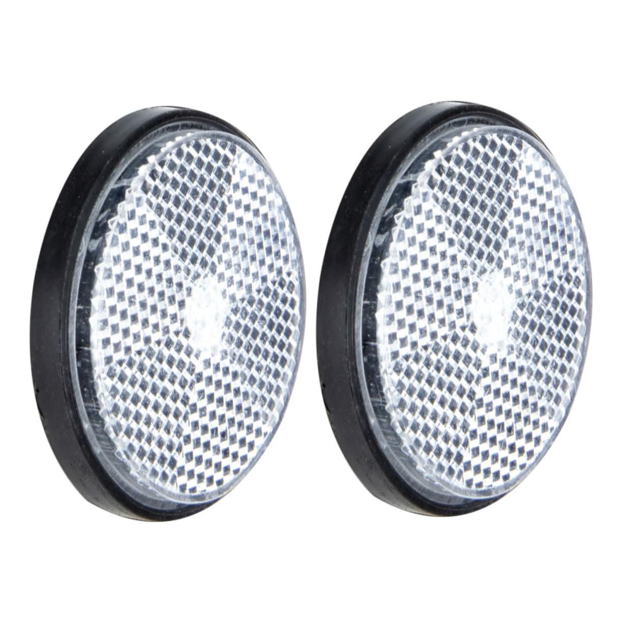 BELLIFFY 2Pcs Touring Car Reflectors Durable Plastic Bike Reflective for Enhanced Night Safety Easy to Install Bicycles Warning Tools