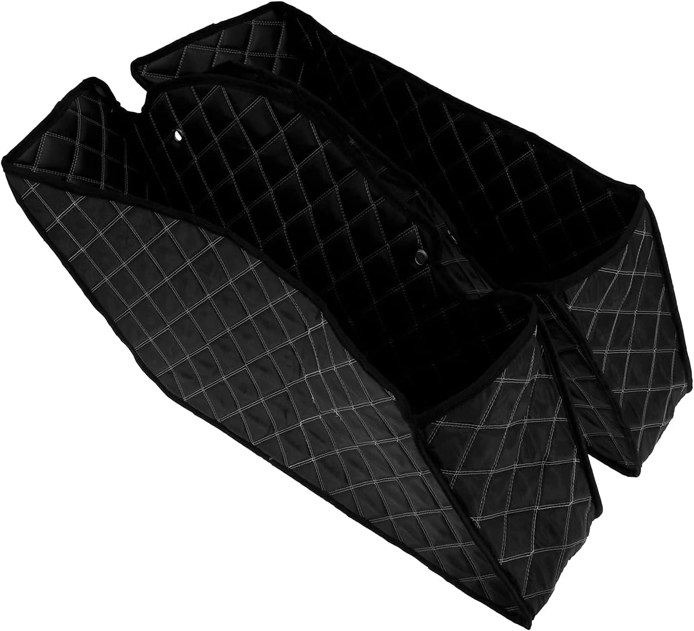 YHMTIVTUMotorcycle Saddlebag Liners Non Stretched Bag Inserts with White Thread Stitch Fit for Harley Touring 2014-2022
