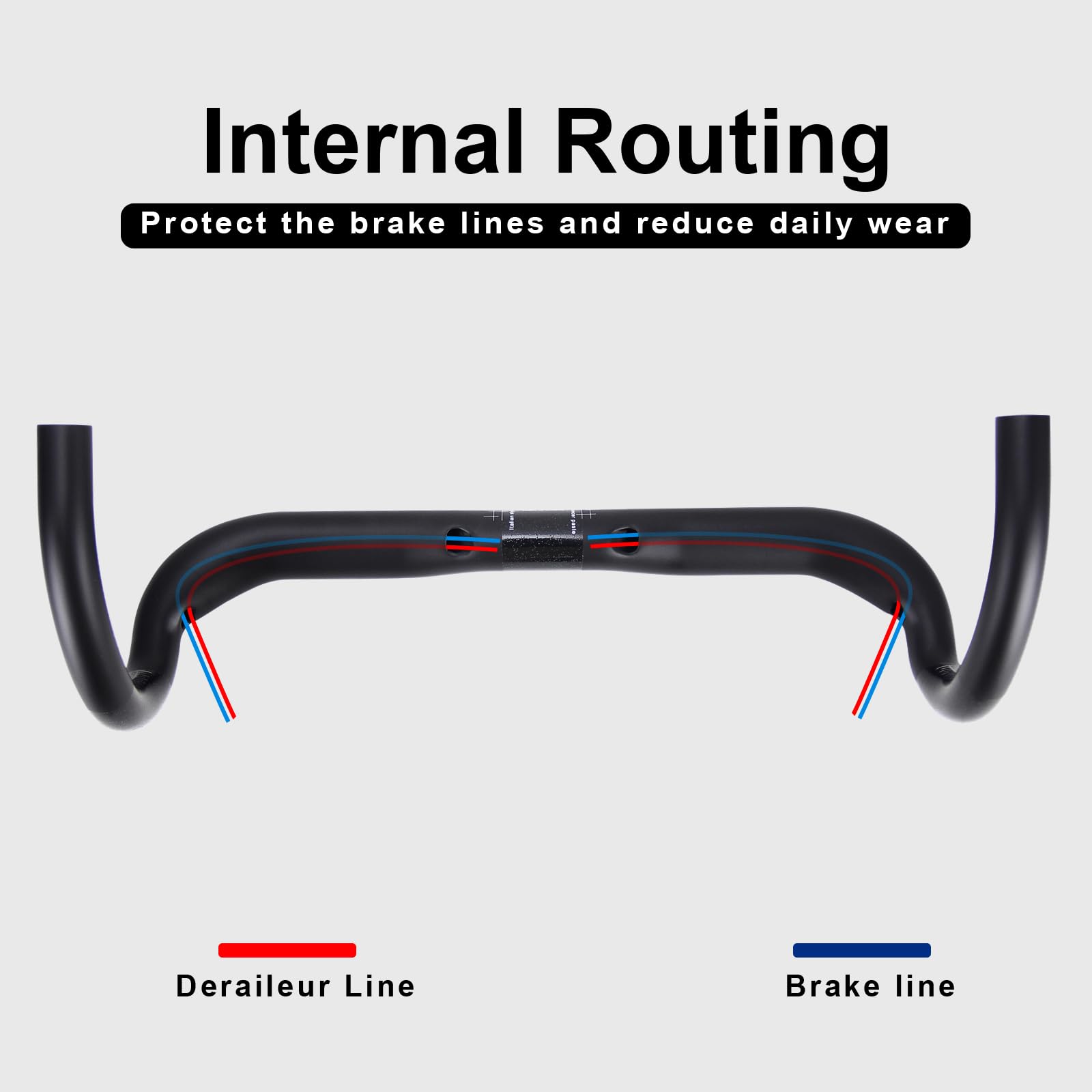 manubri per bicicletta RXL SL 31.8 manubrio bici da corsa carbonio UD opaco 400mm routing interno flare del drop a 6°