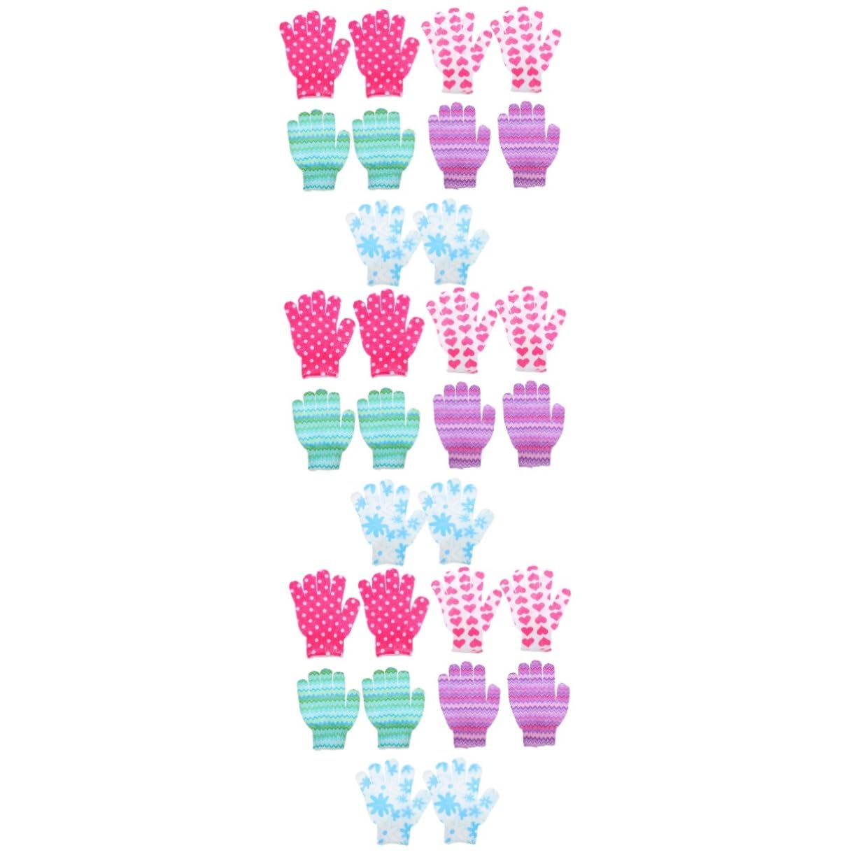 MAGICLULU 3er-set Peeling-badehandschuhe Duschhandschuhe für Jungen Wiederverwendbare Reinigungshandschuhe Bademassagehandschuh Tiefenreinigungs-peelinghandschuh für Die 10 Stück * 3