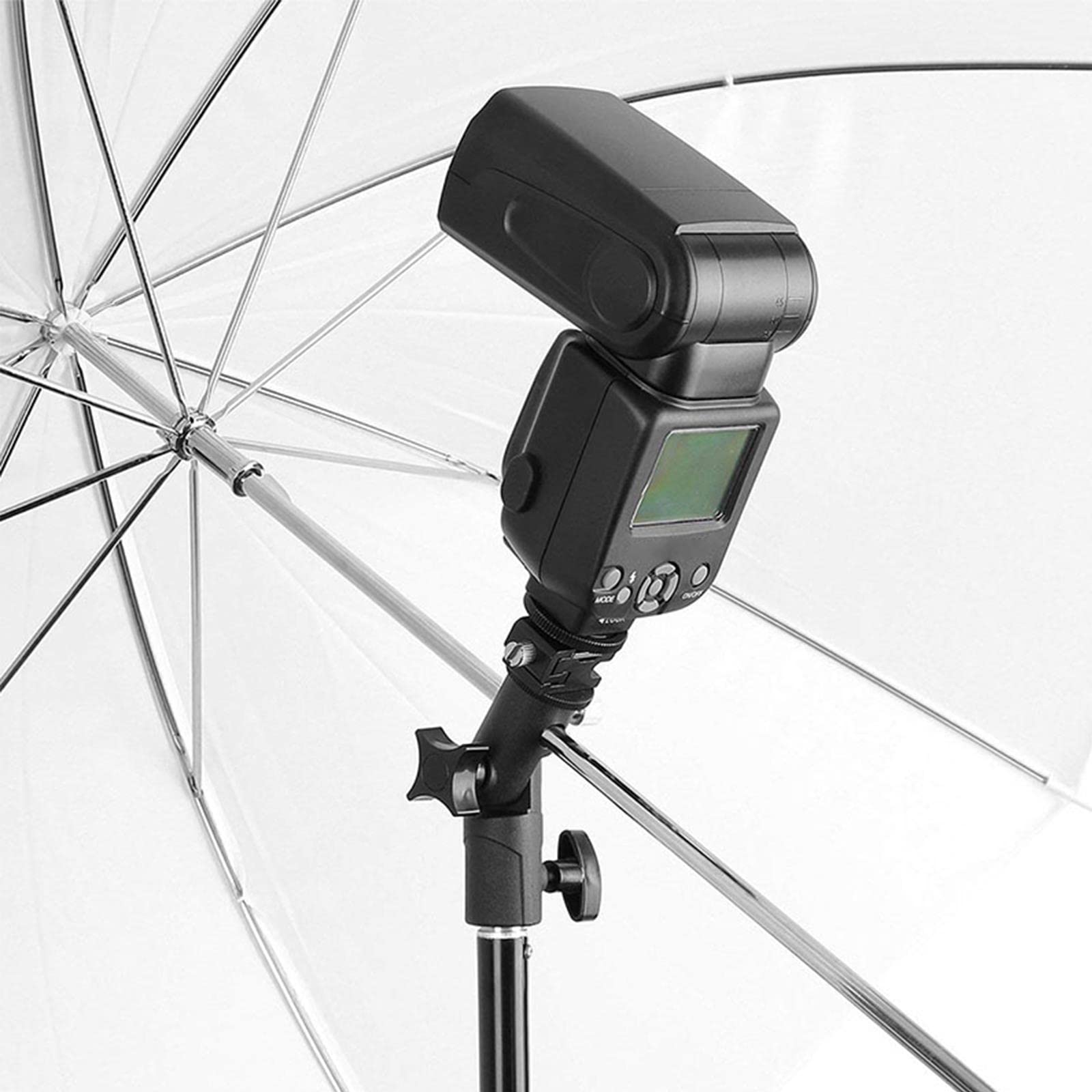 Flash Hot Shoe Mount Swivel Soft Umbrella Kit With Tripod, 33