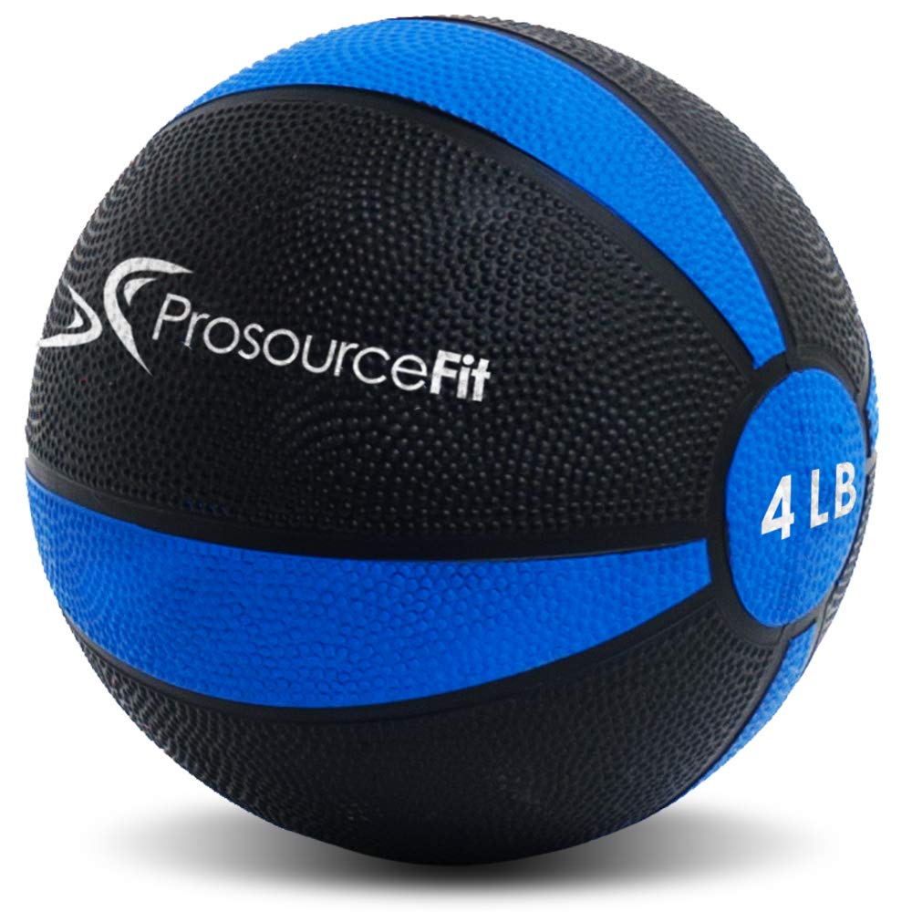 ProsourceFit Weighted Medicine Ball for Full Body Workouts, 4 lb.