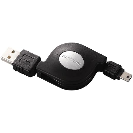 Amazon Co Jp エレコム 巻き取り式usbminiケーブル Usb A オス Usb Minib オス 1 5m Usb Rlm515 パソコン 周辺機器