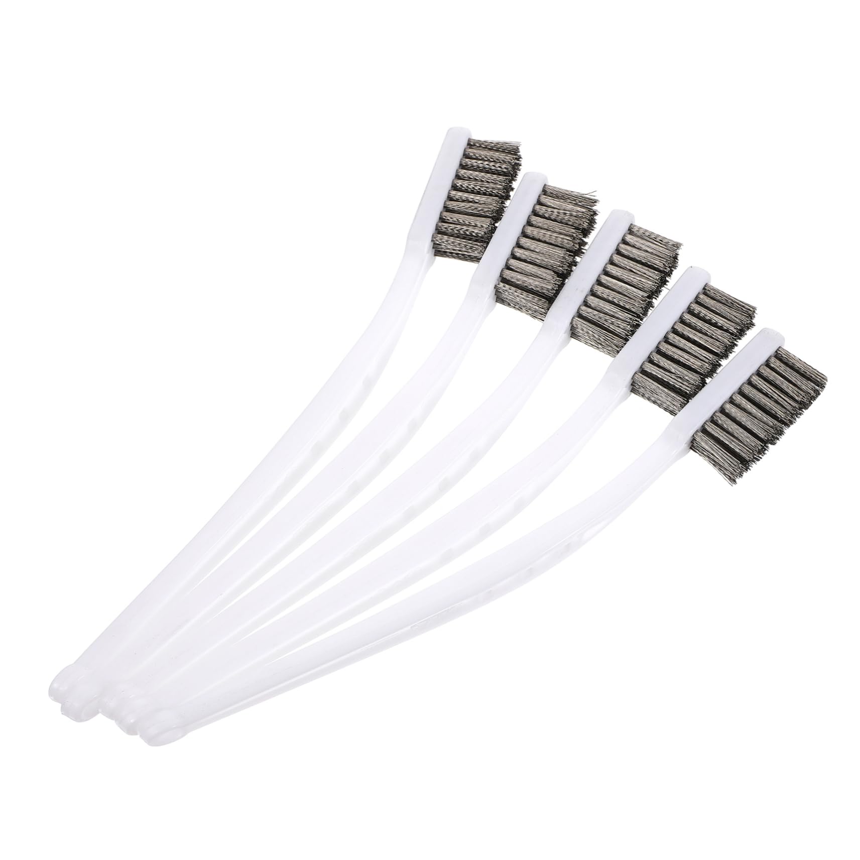 BESTYASH 5Pcs Wire Brush Set with Curved Handle Bristles for Rust and Paint Removal for Cleaning Welding and Detailed Work