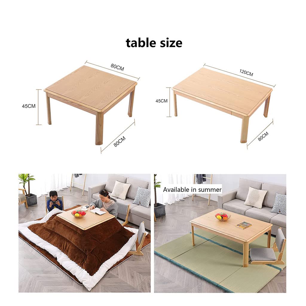 LELAMP Futon-Set im japanischen Stil, Winterheiztisch, Hängeheizung, Heiztisch, zusammenklappbar, Tatami, bequemer Teppich, Kotatsu-Heizung