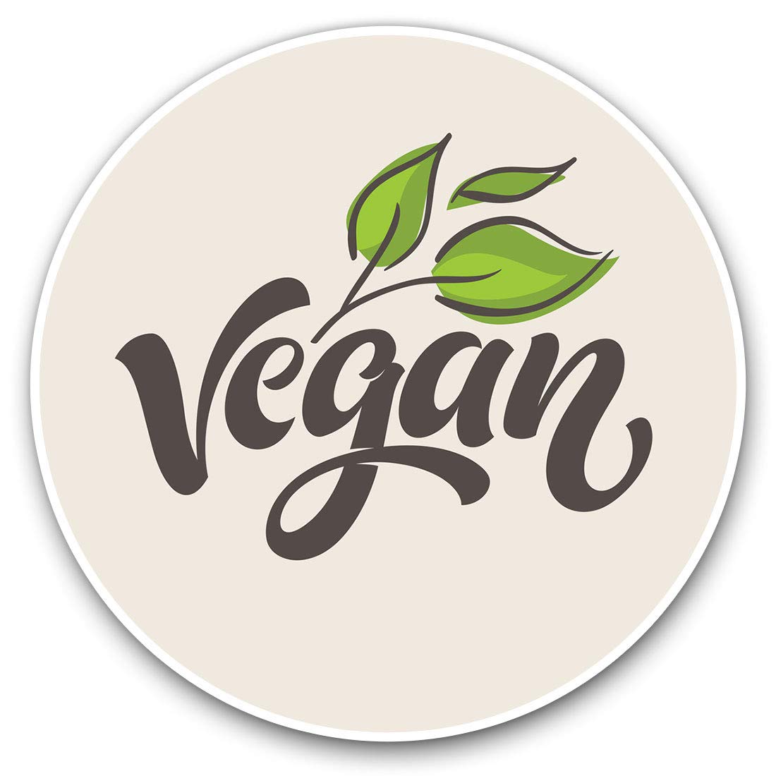 Awesome Vinyl Stickers (Set of 2) 20cm - Vegan Vegetarian Lifestyle Fun Decals for Laptops,Tablets,Luggage,Scrap Booking,Fridges #14677