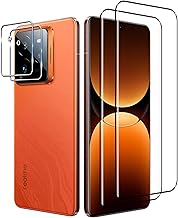 Tempered Glass for Realme GT 7 Pro, 2 Pieces 3D Screen Protector + 2 Pieces Camera Film, Protective Anti-Scratch HD Transparent Protective Film for Realme GT 7 Pro